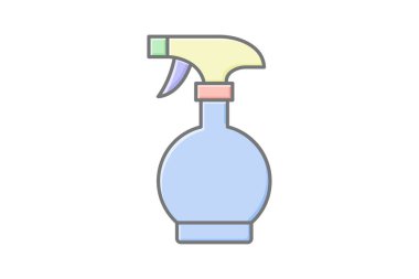 Sprey doğrusal renk simgesi, vektör, piksel mükemmel, illüstratör dosyası