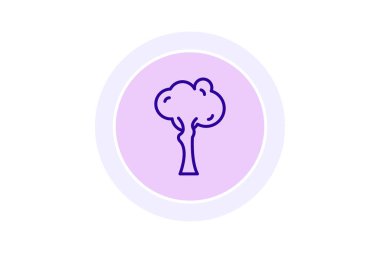 Ağaçların renk çemberi simgesi, vektör, piksel mükemmel, illüstratör dosyası