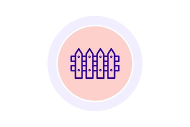 Bahçe Çiti renk çemberi simgesi, vektör, piksel mükemmel, illüstratör dosyası