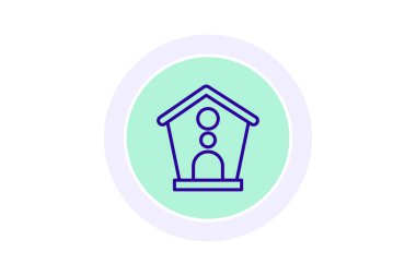 Starling Kutusu renk çemberi simgesi, vektör, piksel mükemmel, illüstratör dosyası