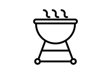 Izgara çizgisi simgesi, vektör, piksel mükemmel, illüstratör dosyası