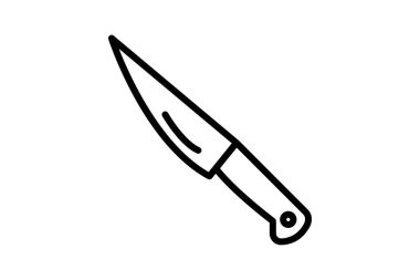 Bıçak çizgisi simgesi, vektör, piksel mükemmel, illüstratör dosyası