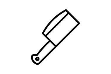 Kasap Bıçağı satır simgesi, vektör, piksel mükemmel, illüstratör dosyası