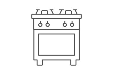 Soba ince simge, vektör, piksel mükemmel, illüstratör dosyası