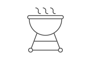 Izgara ince simge, vektör, piksel mükemmel, illüstratör dosyası