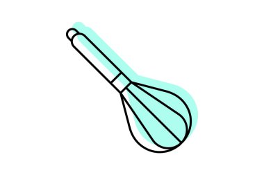 Renk gölge ince çizgi simgesi, vektör, piksel mükemmel, illüstratör dosyası