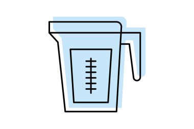 Cups renk gölge inceltici simge, vektör, piksel mükemmel, illüstratör dosyası ölçülüyor