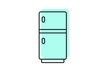 Pan renk gölge ince çizgisi simgesi, vektör, piksel mükemmel, illüstratör dosyası