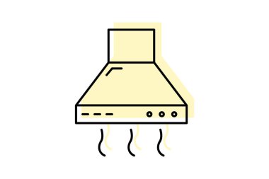 Çıkarıcı Hood renk gölge inceltici simge, vektör, piksel mükemmel, illüstratör dosyası