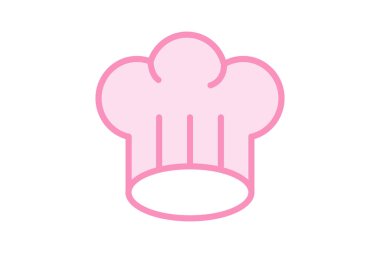 Şef Şapka duotone satır simgesi, vektör, piksel mükemmel, illüstratör dosyası