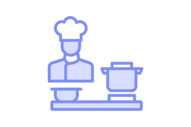 Simge duotone satır simgesi, vektör, piksel mükemmel, illüstratör dosyası pişiriliyor