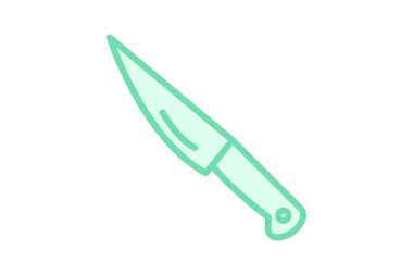 Bıçak duotone satır simgesi, vektör, piksel mükemmel, illüstratör dosyası