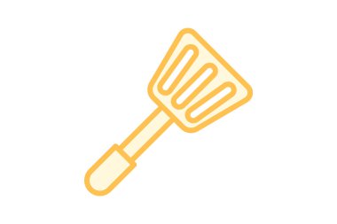 Spatula duotone çizgi simgesi, vektör, piksel mükemmel, illüstratör dosyası