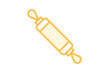 Rolling Pin duotone çizgi simgesi, vektör, piksel mükemmel, illüstratör dosyası