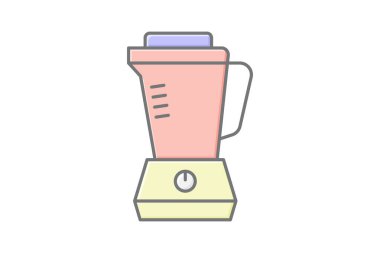 Blender doğrusal renk simgesi, vektör, piksel mükemmel, illüstratör dosyası