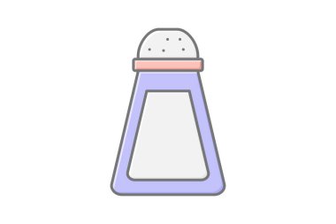 Tuz doğrusal renk simgesi, vektör, piksel mükemmel, illüstratör dosyası