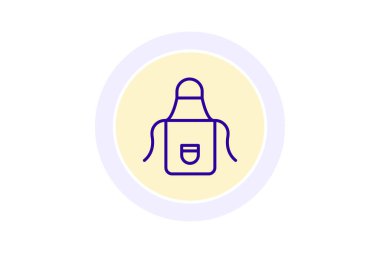 Önlük renk çemberi simgesi, vektör, piksel mükemmel, illüstratör dosyası