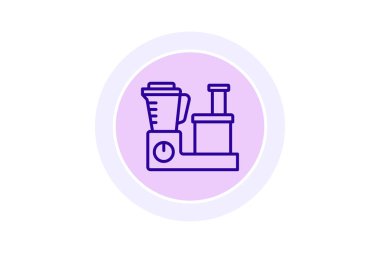 Gıda İşlemcisi renk çemberi simgesi, vektör, piksel mükemmel, illüstratör dosyası