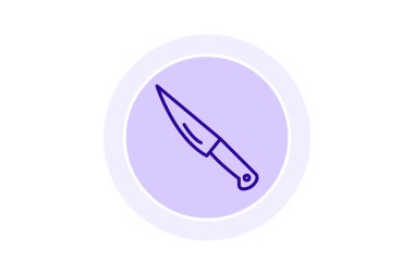 Bıçak renk çemberi simgesi, vektör, piksel mükemmel, illüstratör dosyası