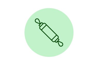 Rolling Pin pentaglow, vektör, piksel mükemmel, illüstratör dosyası