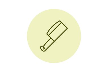 Kasap Bıçağı beşgeni, vektör, piksel mükemmel, illüstratör dosyası