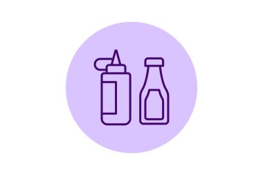 Ketçap pentaglow, vektör, piksel mükemmel, çizer dosyası