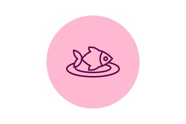 Balık beşgeni, vektör, piksel mükemmel, illüstratör dosyası