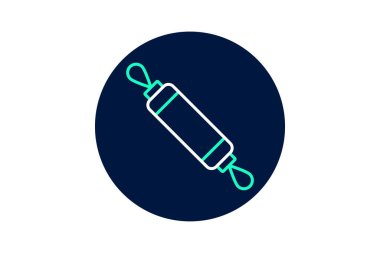 Rolling Pin neonglow, vektör, piksel mükemmel, illüstratör dosyası