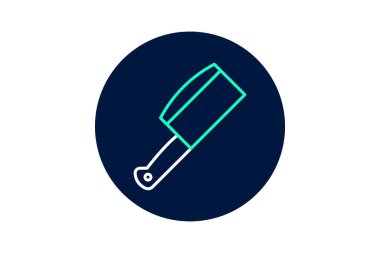 Kasap Bıçağı neonglow, vektör, piksel mükemmel, illüstratör dosyası