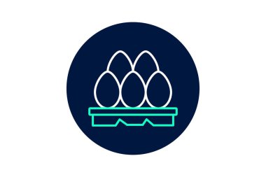 Yumurtalar neonglow, vektör, piksel mükemmel, illüstratör dosyası