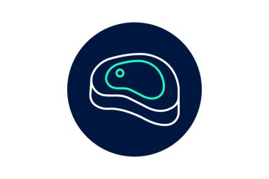 Et neonglow, vektör, piksel mükemmel, illüstratör dosyası