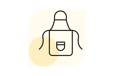 Önlük en düşük taslak, vektör, piksel mükemmel, illüstratör dosyası