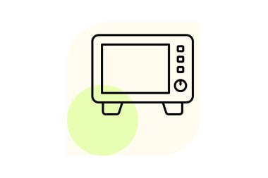 Fırın asgari taslak, vektör, piksel mükemmel, illüstratör dosyası