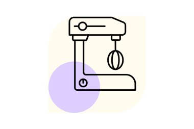 Karıştırıcı en küçük taslak, vektör, piksel mükemmel, illüstratör dosyası