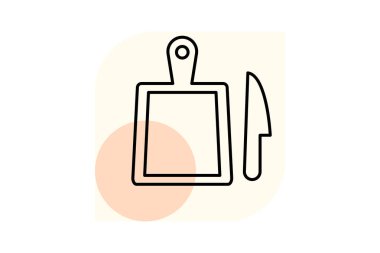 Tahta kesme asgari taslak, vektör, piksel mükemmel, illüstratör dosyası