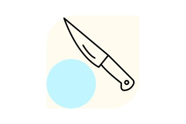 Bıçak ana hatları, vektör, piksel mükemmel, illüstratör dosyası