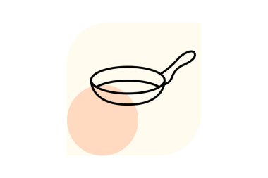 Tava asgari taslak, vektör, piksel mükemmel, illüstratör dosyası