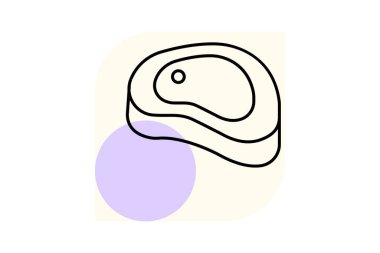 Et asgari taslak, vektör, piksel mükemmel, illüstratör dosyası