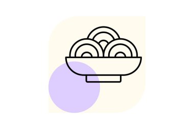 Erişte asgari taslak, vektör, piksel mükemmel, illüstratör dosyası