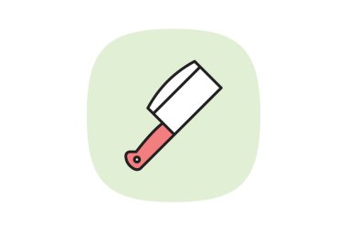 Kasap Bıçağı pasteli özü, vektörü, pikseli mükemmel, illüstratör dosyası