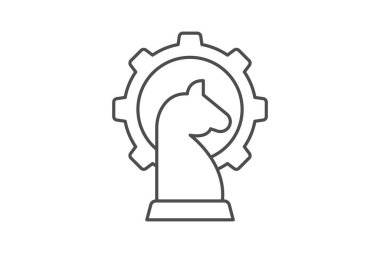 Stratejik Yönetim, vektör, piksel mükemmel, illüstratör dosyası