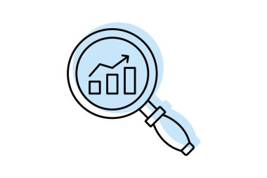 Pazar Araştırması, vektör, piksel mükemmel, illüstratör dosyası
