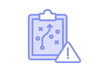 Risk Yönetimi Stratejisi, vektör, piksel mükemmel, illüstratör dosyası