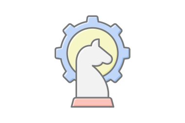 Stratejik Yönetim, vektör, piksel mükemmel, illüstratör dosyası