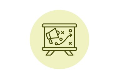 Pazarlama Stratejisi, vektör, piksel mükemmel, illüstratör dosyası