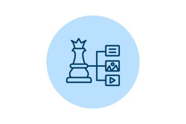 İçerik Stratejisi, vektör, piksel mükemmel, illüstratör dosyası