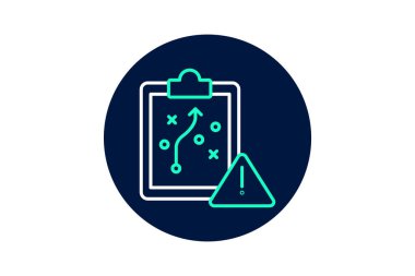 Risk Yönetimi Stratejisi, vektör, piksel mükemmel, illüstratör dosyası