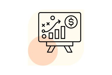 İş Stratejisi, vektör, piksel mükemmel, illüstratör dosyası