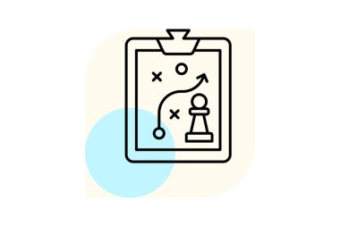 Stratejik Planlama, vektör, piksel mükemmel, illüstratör dosyası