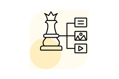 İçerik Stratejisi, vektör, piksel mükemmel, illüstratör dosyası